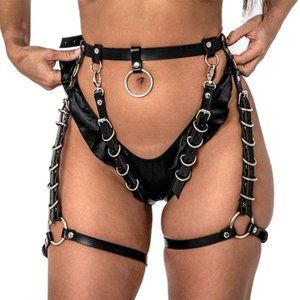 Belt/leg garter harness high quality faux leather